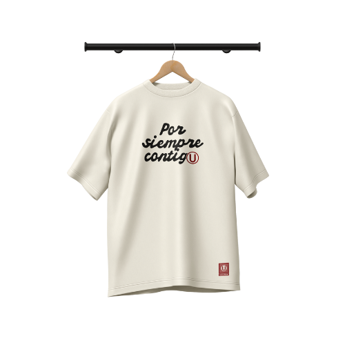 POLO OVERSIZE "POR SIEMPRE CONTIGO"