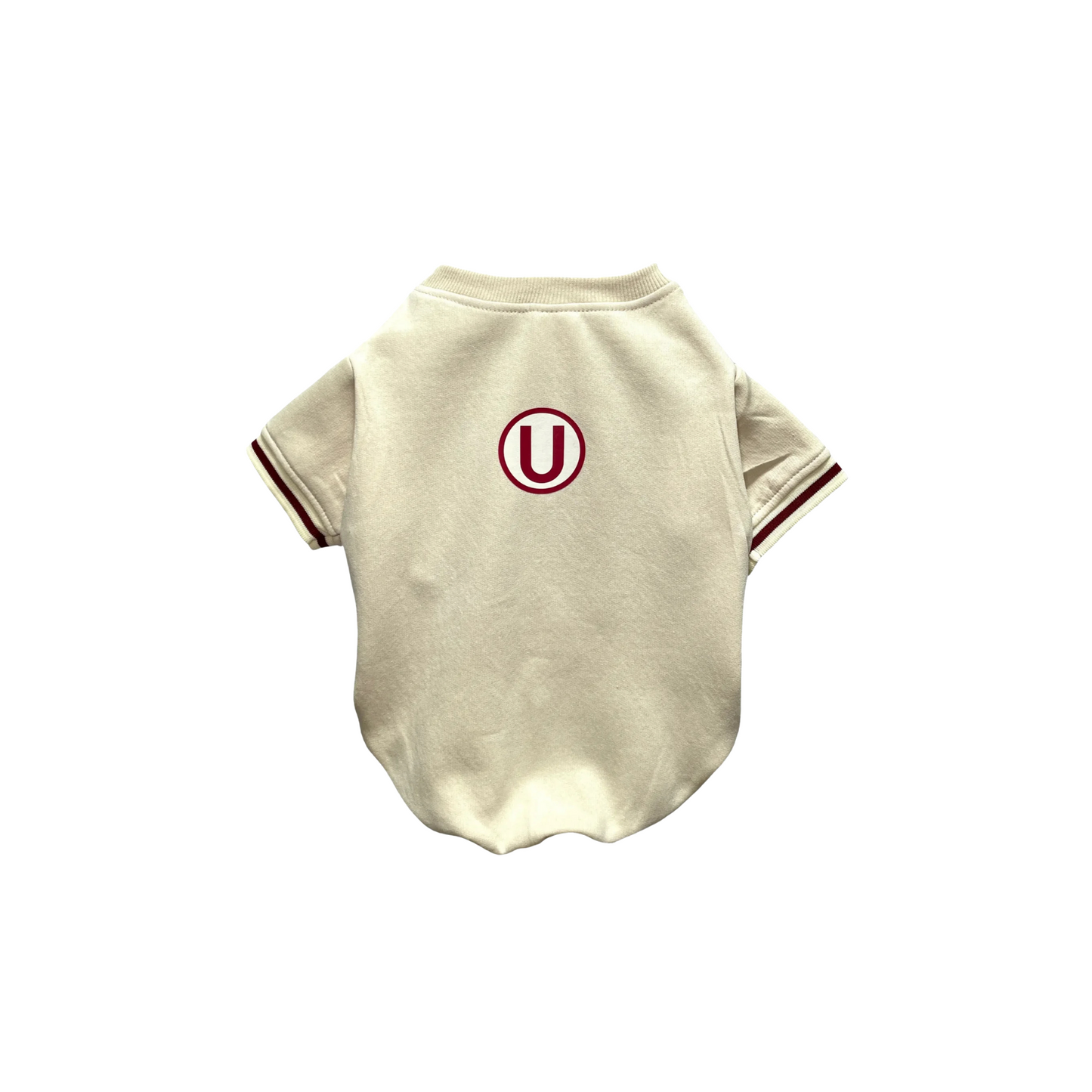 CHOMPA UNIVERSITARIO MASCOTA CREMA