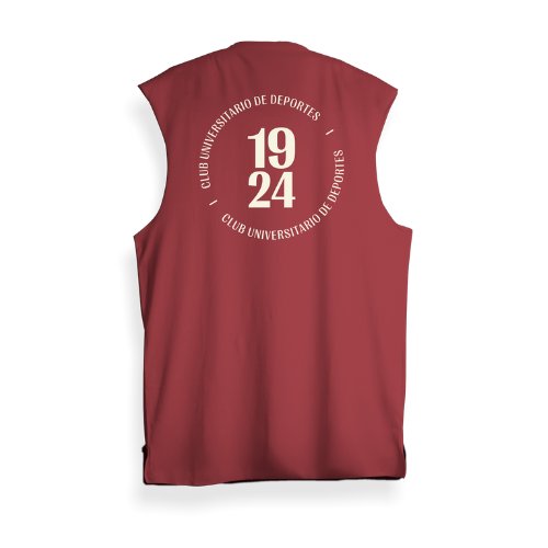 POLO SIN MANGAS UNIVERSITARIO - GRANATE