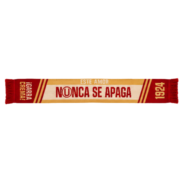 BUFANDA POLAR C/ FLECO “ESTE AMOR NUNCA SE APAGA” - 2026