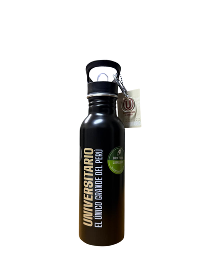 BOTELLA ALUMINIO NEGRO "LA GARRA DEL ÚNICO GRANDE"