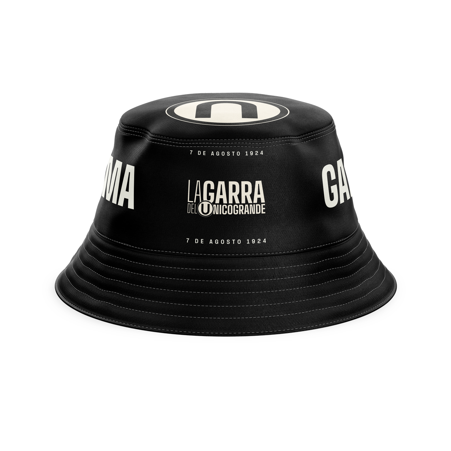 Bucket Hat Negro "Garra Crema"