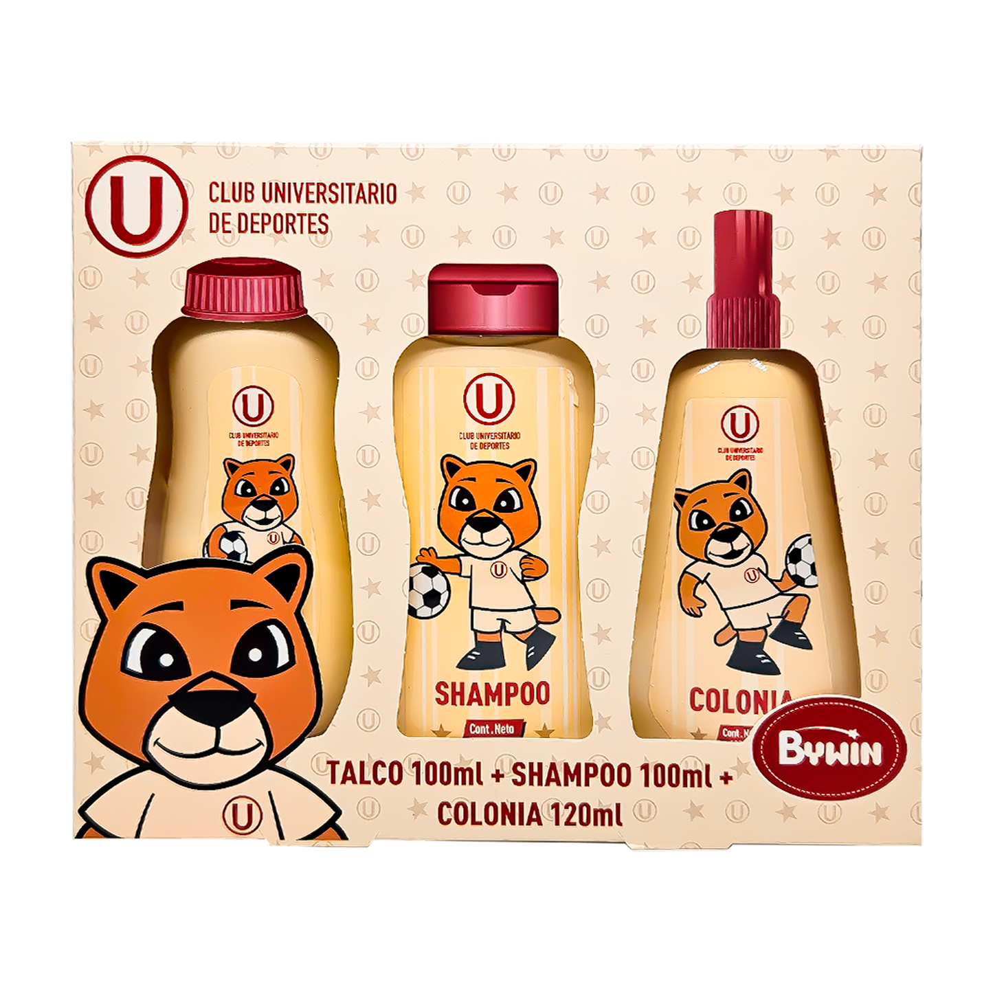 BYWIN. SET X 3 LA “U