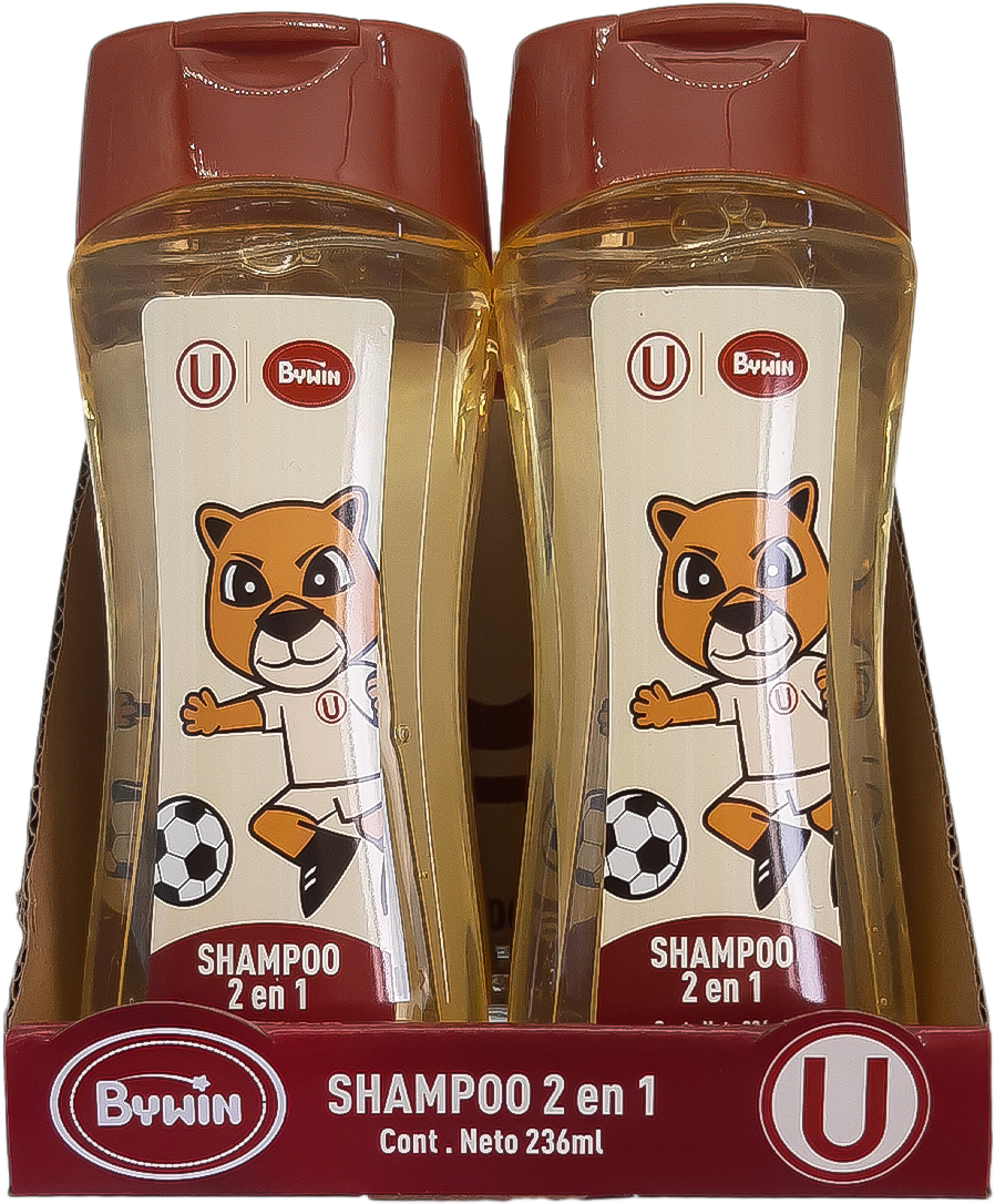 BYWIN. PACK DE 2 SHAMPOO 2 EN 1 GARRITA LA “U”