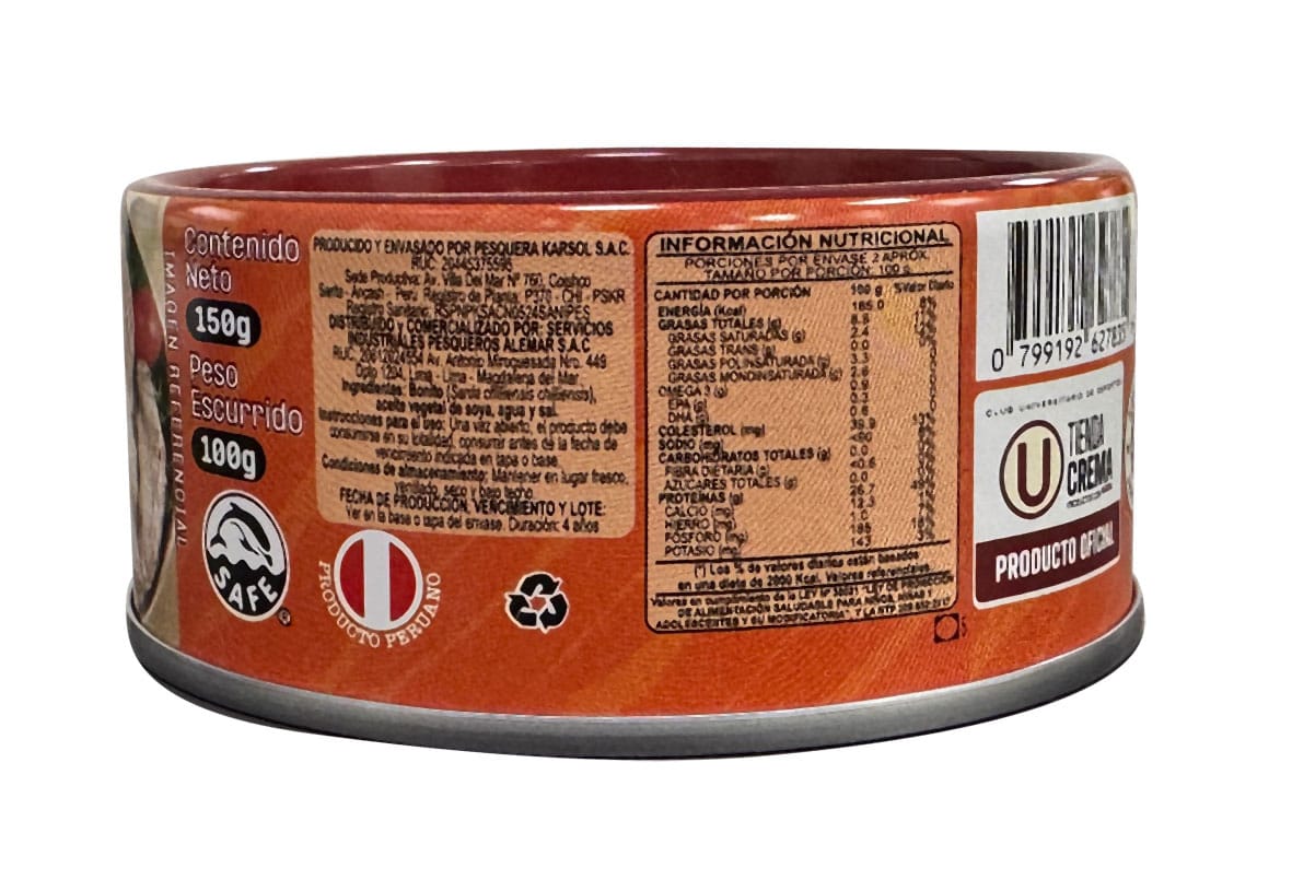 Lata de Conserva Merengue de Filete de Bonito