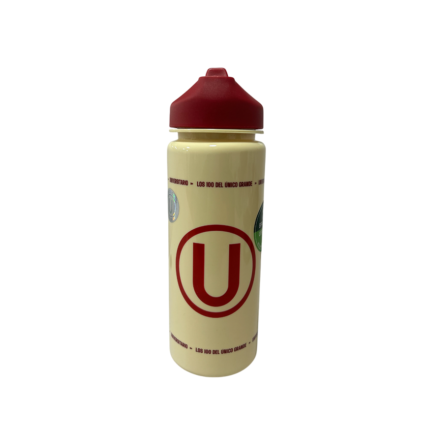 BOTELLA UNIVERSITARIO 2 CREMA "CON LA U HASTA EL FINAL"