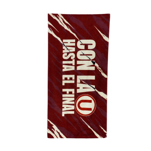 TOALLA UNIVERSITARIO CON LA U HASTA EL FINAL