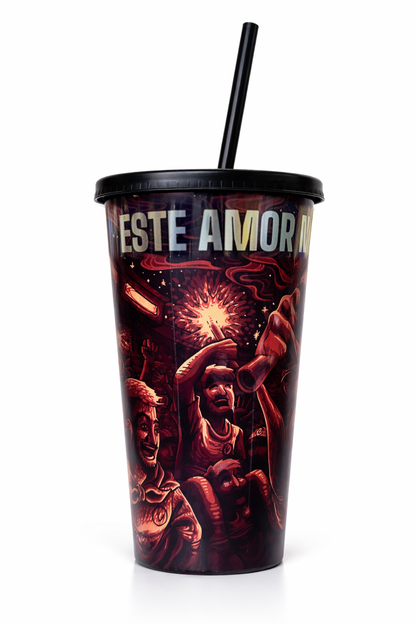 VASO "ESTE AMOR NⓊNCA SE APAGA"