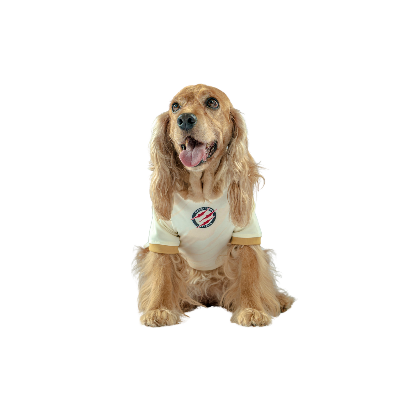 Camiseta Crema Oficial Mascotas Universitario 2025