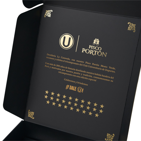 Pisco Portón Tricampeones - Negro 7