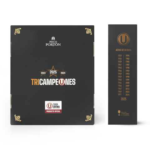 Pisco Portón Tricampeones - Negro 8
