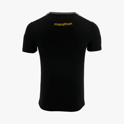 MARATH. CAMISETA HOMBRE CON BOTONES RAZVAN NEGRA 2024