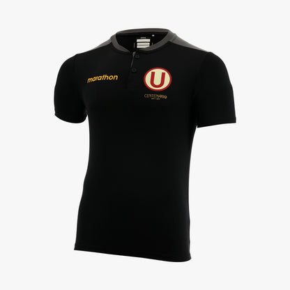 MARATH. CAMISETA HOMBRE CON BOTONES RAZVAN NEGRA 2024
