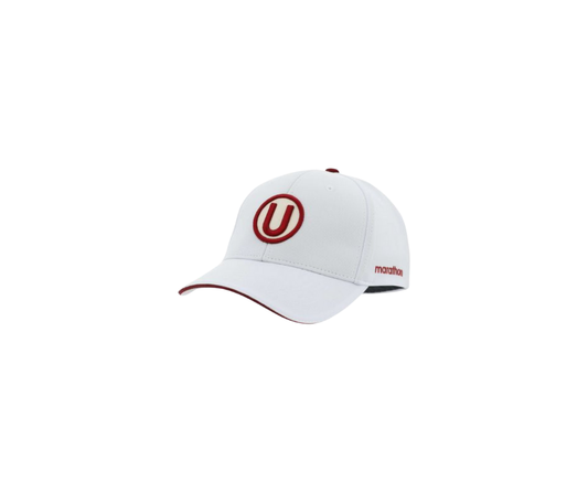 MARATH. GORRA BLANCA UNIVERSITARIO