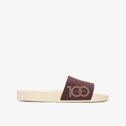 Sandalia Slider Universitario Crema Hombre