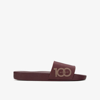 Sandalia Slider Universitario Granate Hombre
