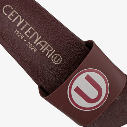 Sandalia Slider Universitario Granate Hombre
