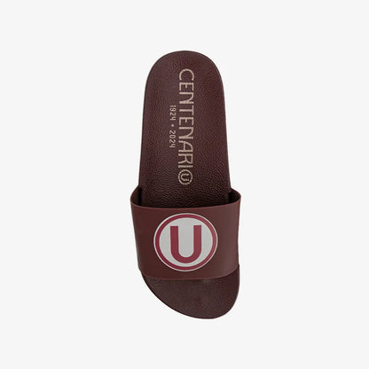 Sandalia Slider Universitario Granate Hombre