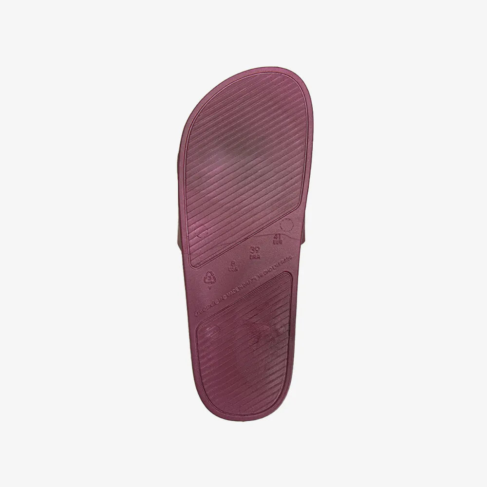 Sandalia Slider Universitario Granate Hombre