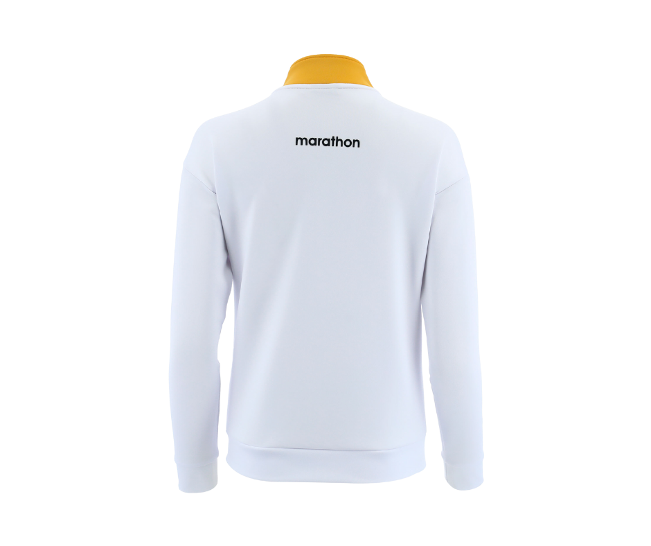 MARATH. CASACA BLANCA CUELLO AMARILLO NARCIS MUJER 2024