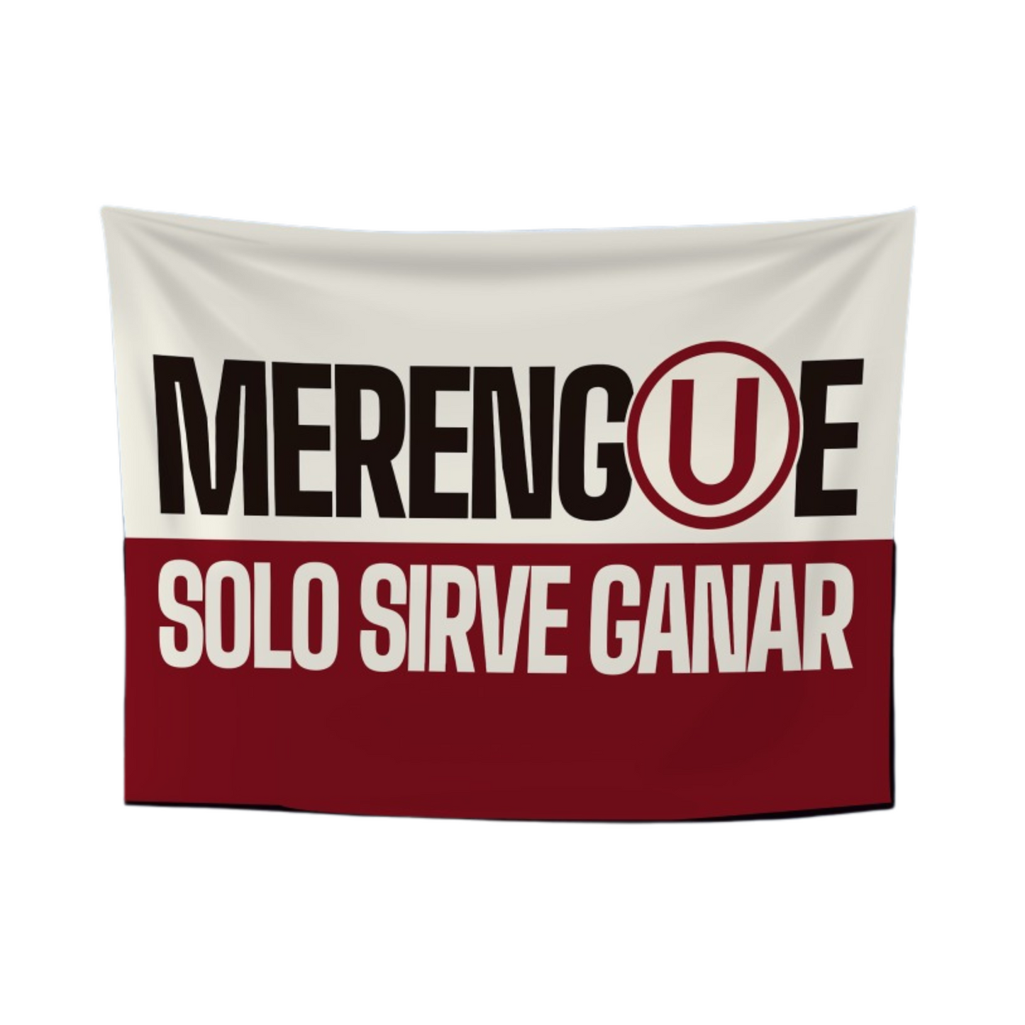 Banderola "Merengue solo sirve ganar"