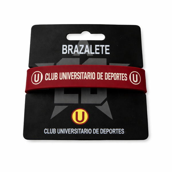 BRAZALETE UNIVERSITARIO GRANATE