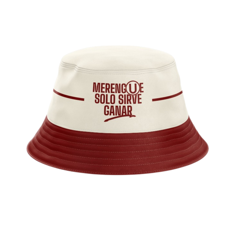 BUCKET HAT - "MERENGUE SOLO SIRVE GANAR"- CREMA