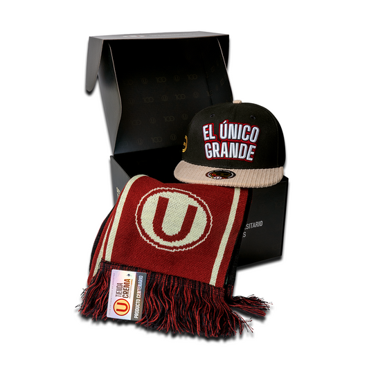 Set Del Hincha Universitario Único Grande - Gorra Y Bufanda