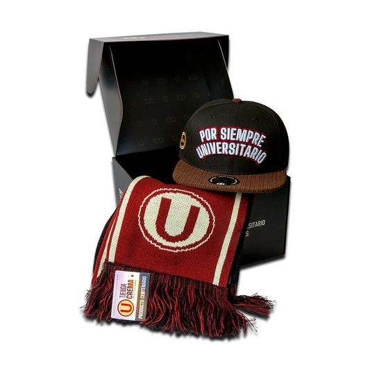 SET DEL HINCHA POR SIEMPRE UNIVERSITARIO - GORRA Y BUFANDA