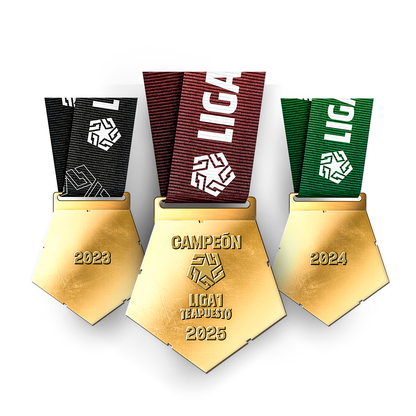 PACK DE MEDALLAS CONMEMORATIVAS DEL TRICAMPEONATO 2023-2024-2025