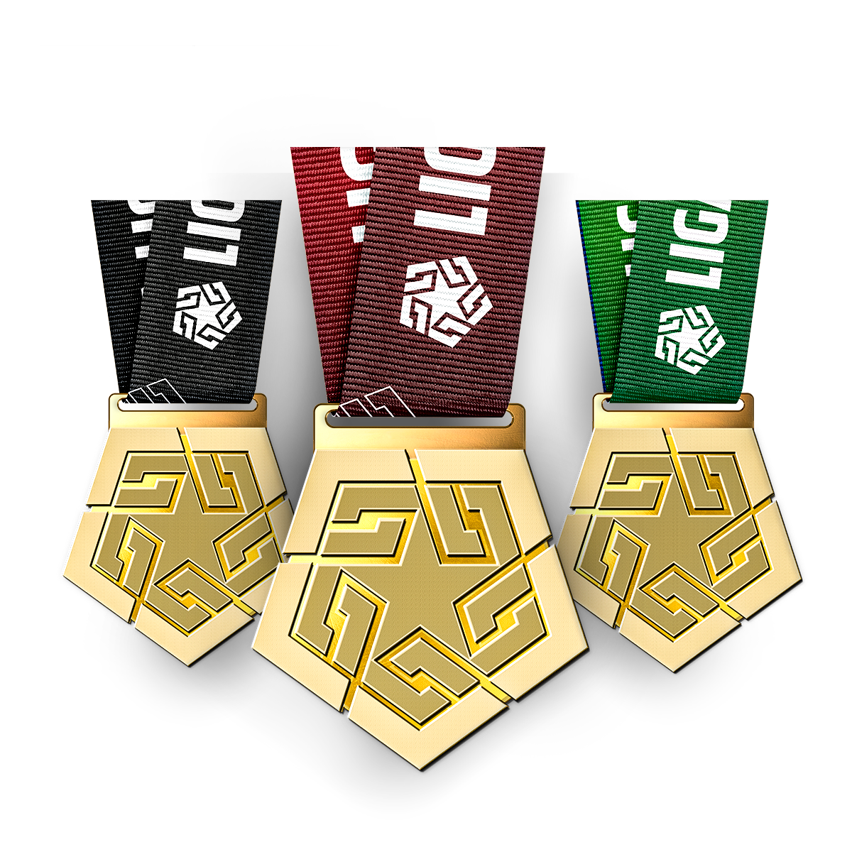 PACK DE MEDALLAS CONMEMORATIVAS DEL TRICAMPEONATO 2023-2024-2025