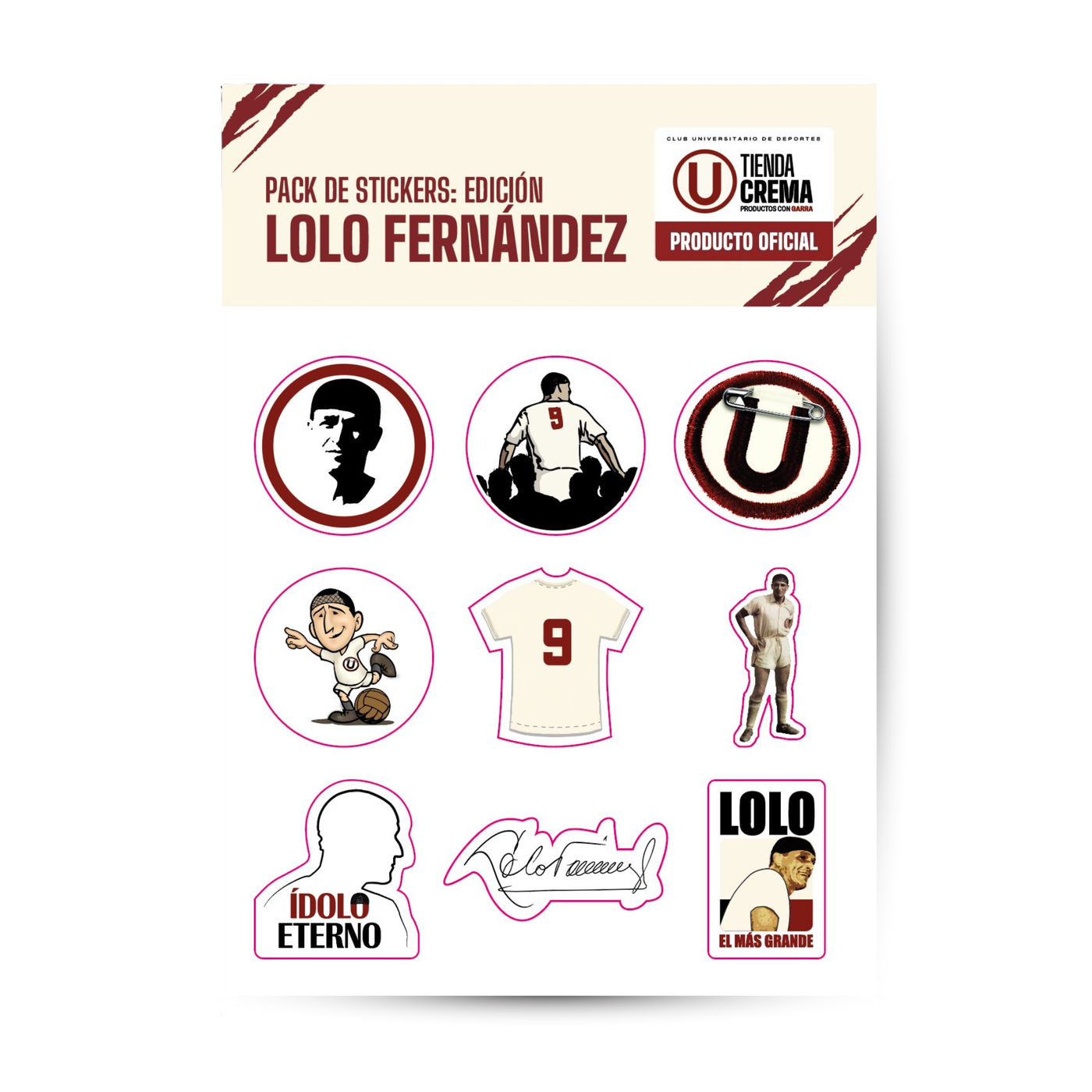PACK DE STICKERS LOLO FERNÁNDEZ 2026