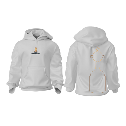POLERA GRIS CON CAPUCHA COPA LIBERTADORES