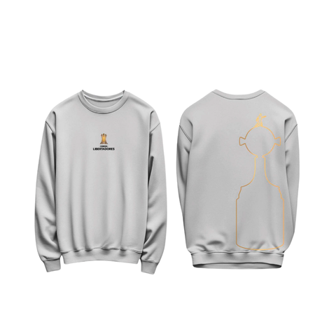 POLERA GRIS SIN CAPUCHA COPA LIBERTADORES