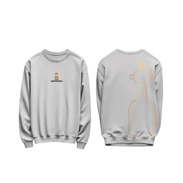 POLERA GRIS SIN CAPUCHA COPA LIBERTADORES