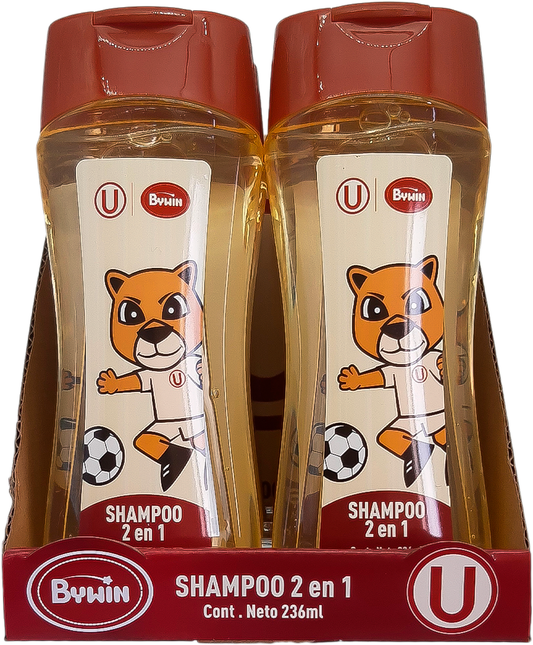 BYWIN. PACK DE 2 SHAMPOO 2 EN 1 GARRITA LA “U”