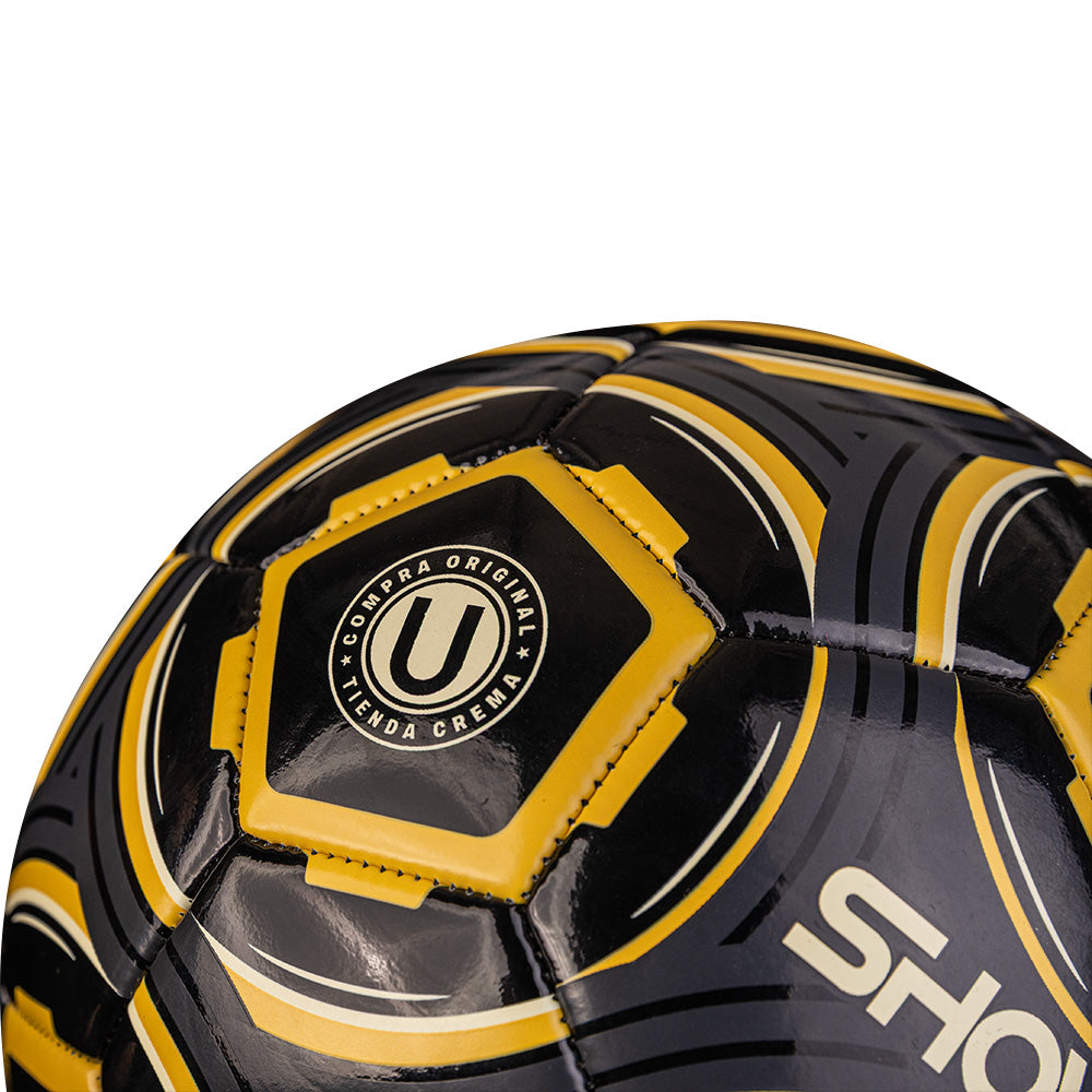 PELOTA UNIVERSITARIO FÚTBOL SHOWGOL – CUERO BRILLANTE NEGRO