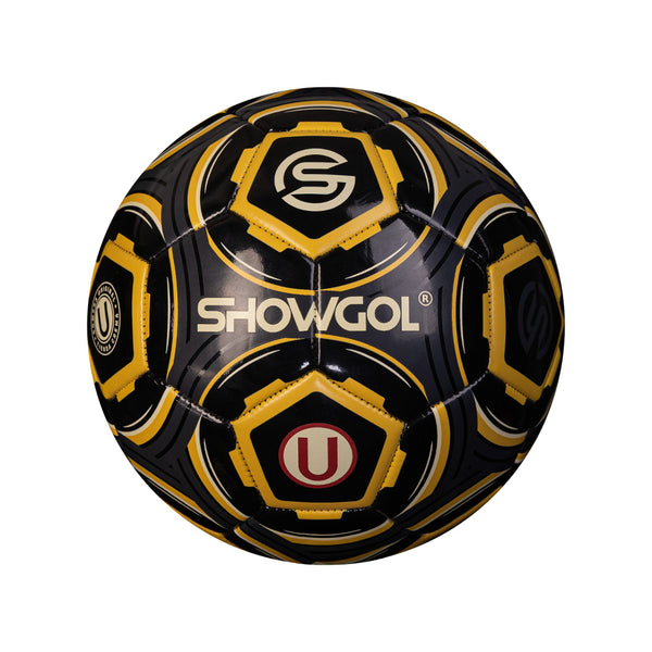 PELOTA P/FUTBOL SHOWGOL CUERO PVC FOAM BRILLANTE NEGRO (#4)