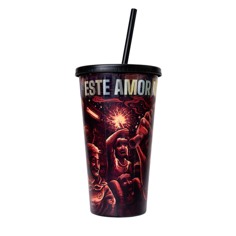 VASO "ESTE AMOR NUNCA SE APAGA"