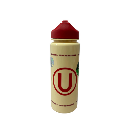 BOTELLA UNIVERSITARIO 2 CREMA "CON LA U HASTA EL FINAL"