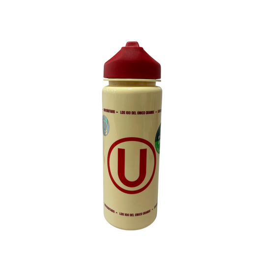 BOTELLA UNIVERSITARIO 2 CREMA "CON LA U HASTA EL FINAL"