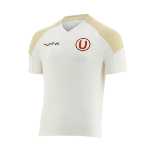 MARATH. CAMISETA HOMBRE ENTRENAMIENTO BLANCO/DORADO