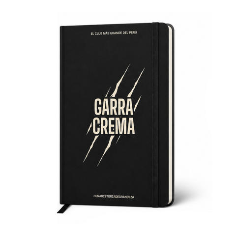 LIBRETA A6 "GARRA CREMA" – COLOR NEGRO