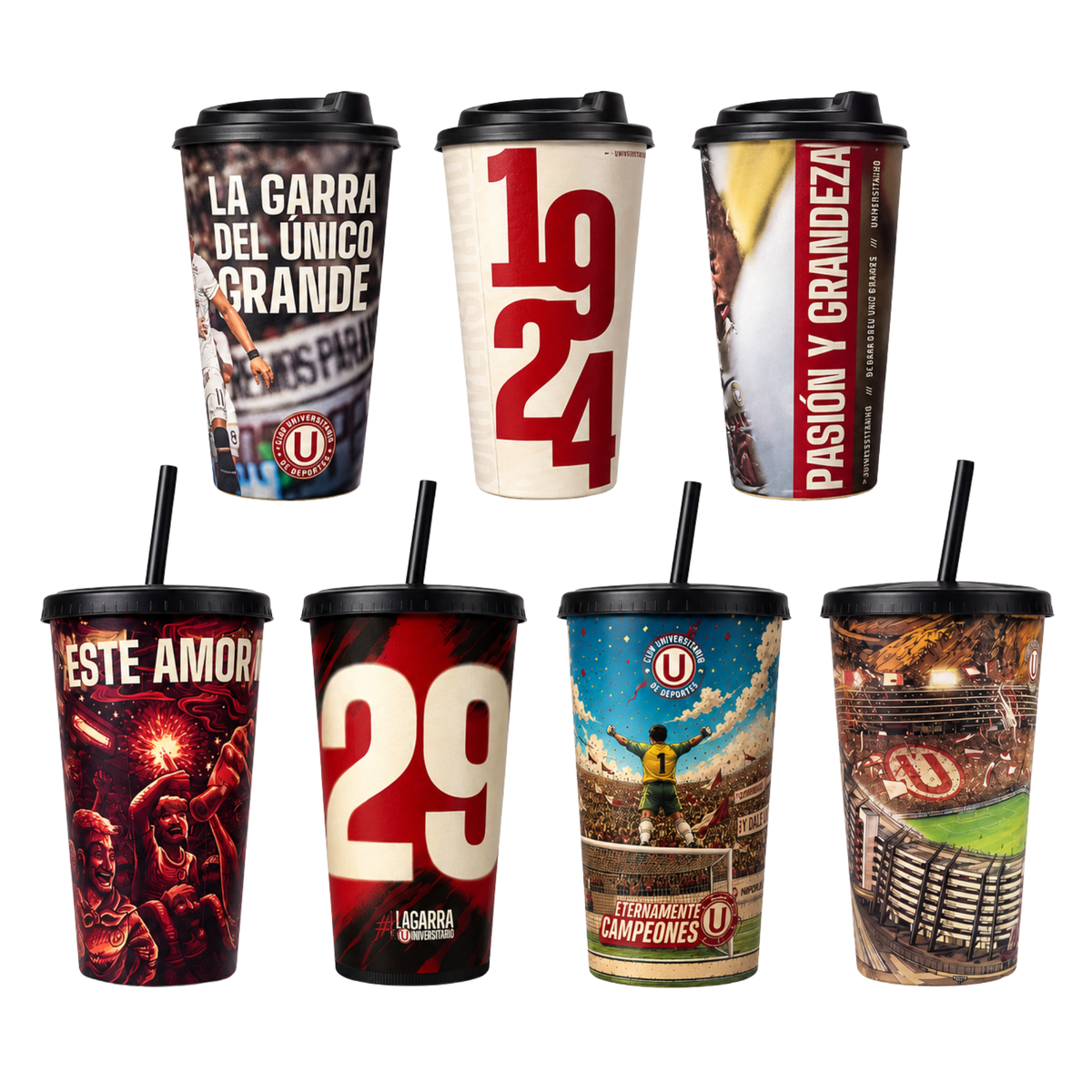 PACK COLECCIÓN CREMA – VASOS UNIVERSITARIO