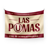 BANDERA CREMA/GRANATE "LAS PUMAS" 2026
