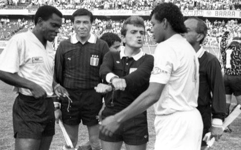Los capitanes antes del partido, 1991